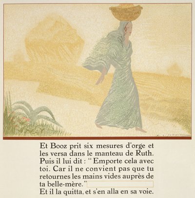 Boaz diede a Ruth sei misure di orzo da portare a sua suocera, da 